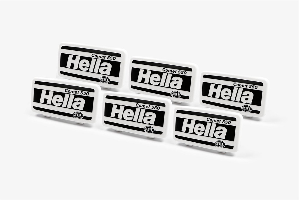 Hella Comet 550 front spot lights headlights cap 19.7cm x 10.2cm x6