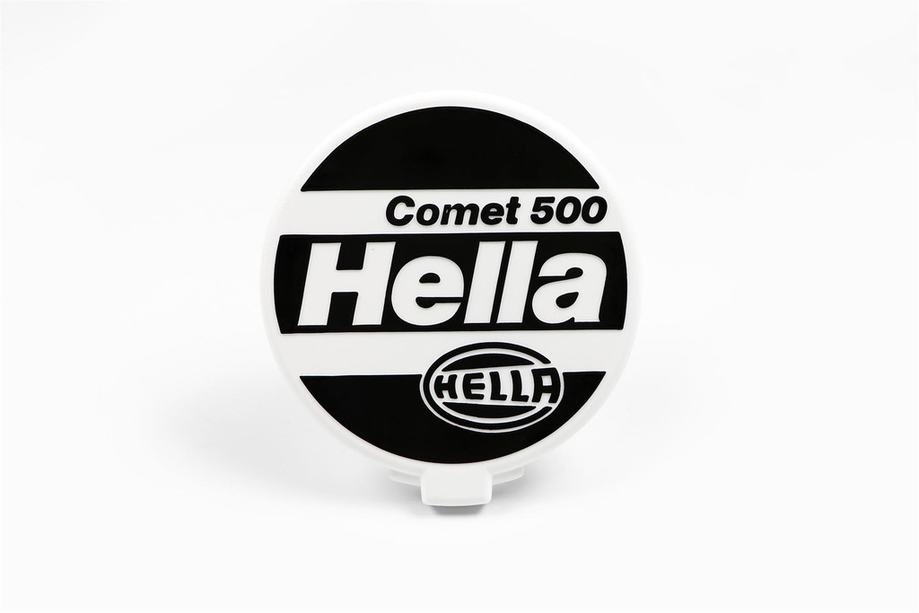 Hella Comet 500 front spot lights headlights cap 16.7cm x2