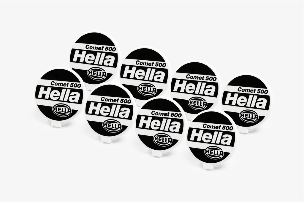 Hella Comet 500 front spot lights headlights cap 16.7cm x8