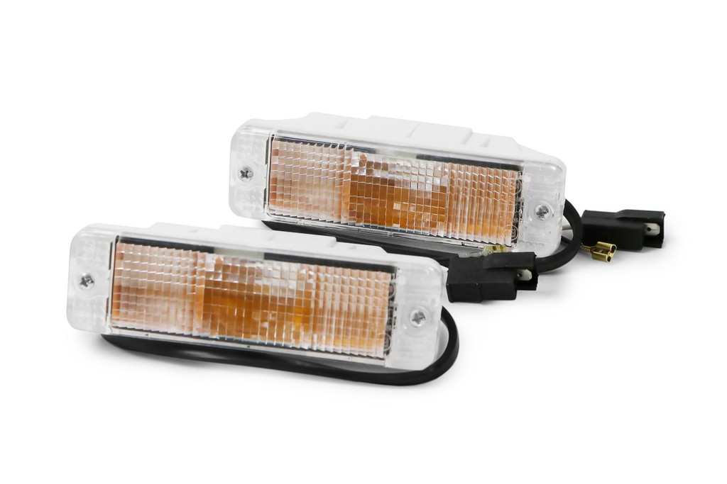Front indicators set clear VW Golf MK2 84-92 small bumper