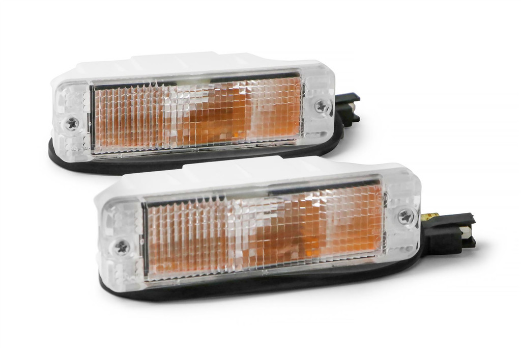 Front indicators set clear VW Golf MK2 84-92 small bumper