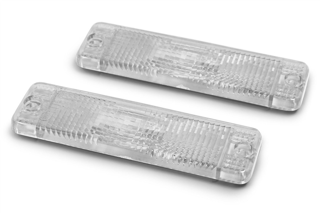Front indicator lenses set clear VW Jetta MK2 84-92 small bumper