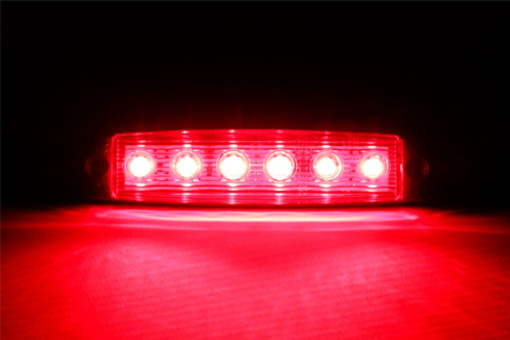 LED red universal side marker light