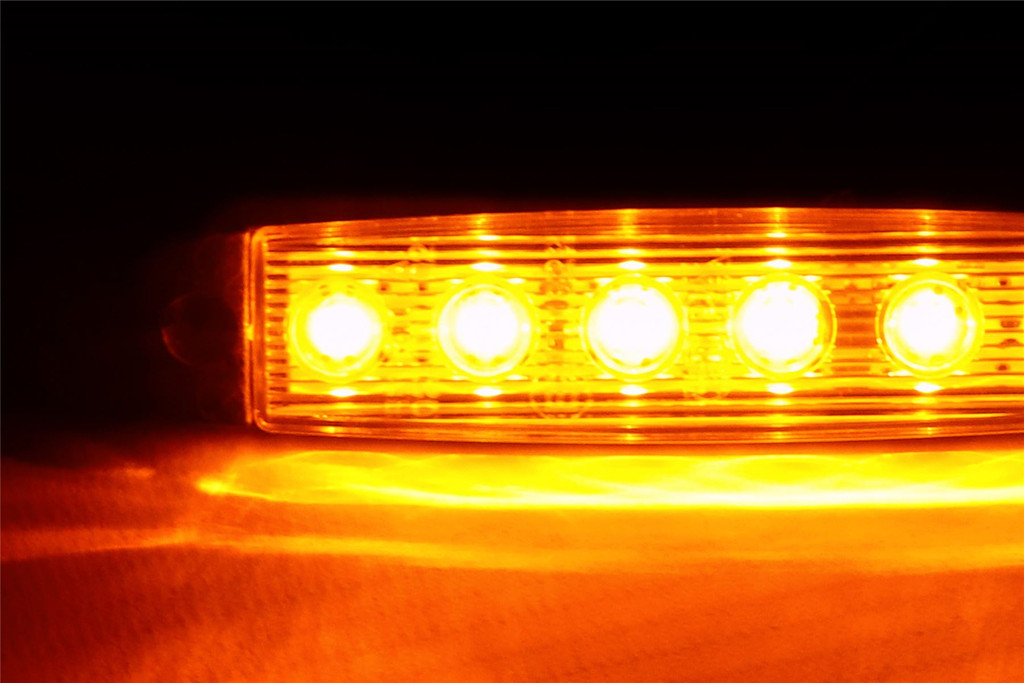 LED orange universal side marker light