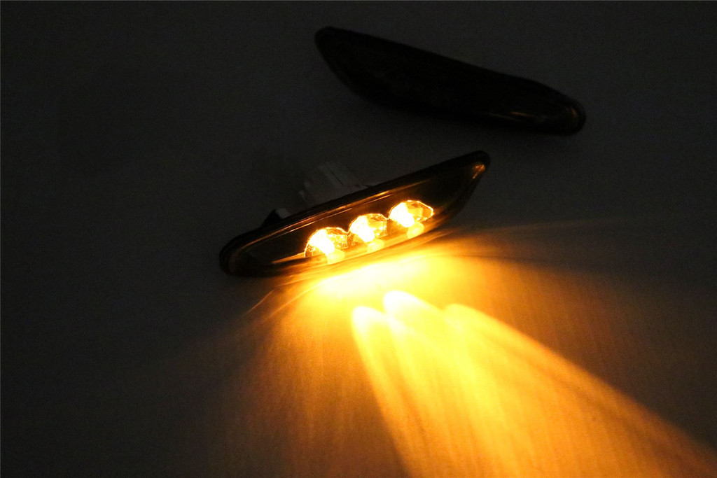 Side indicators set black LED BMW 5 Series E60 03-10 upgrade