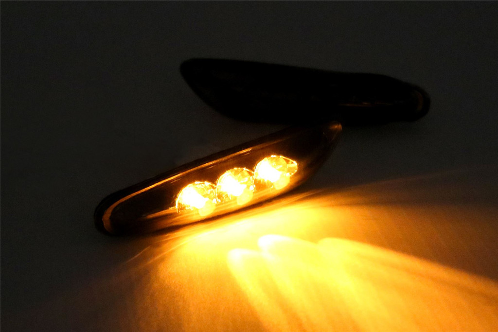 Side indicators set black LED BMW 5 Series E60 03-10 upgrade