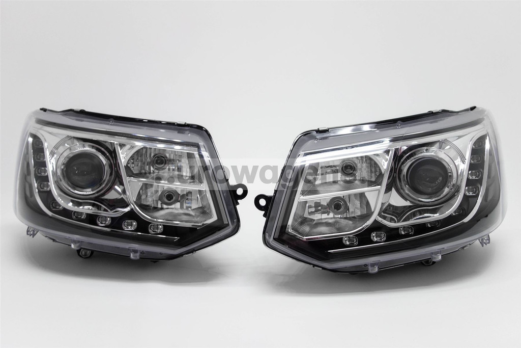 Headlights set DRL LED VW Transporter T5 Caravelle