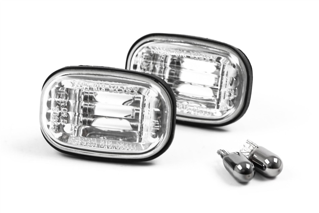 Side indicators set chrome with bulbs Toyota Corolla 02-07