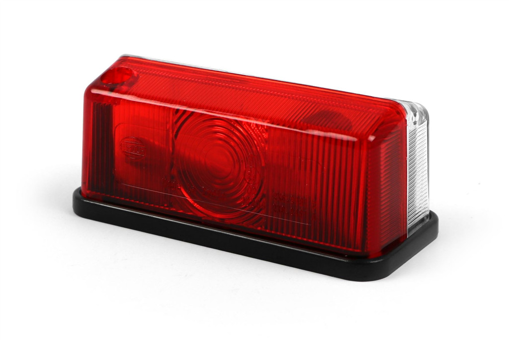 Hella red white clear side marker light with bulb Hymer Elddis Caravan Motorhome