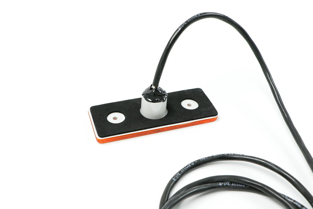 Orange side marker light with loom and plug