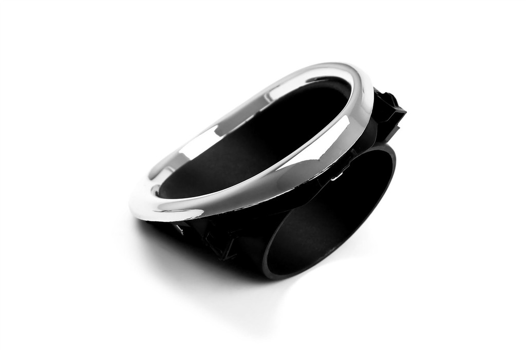 Fog light trim right with chrome frame For Nissan Qashqai 14-17