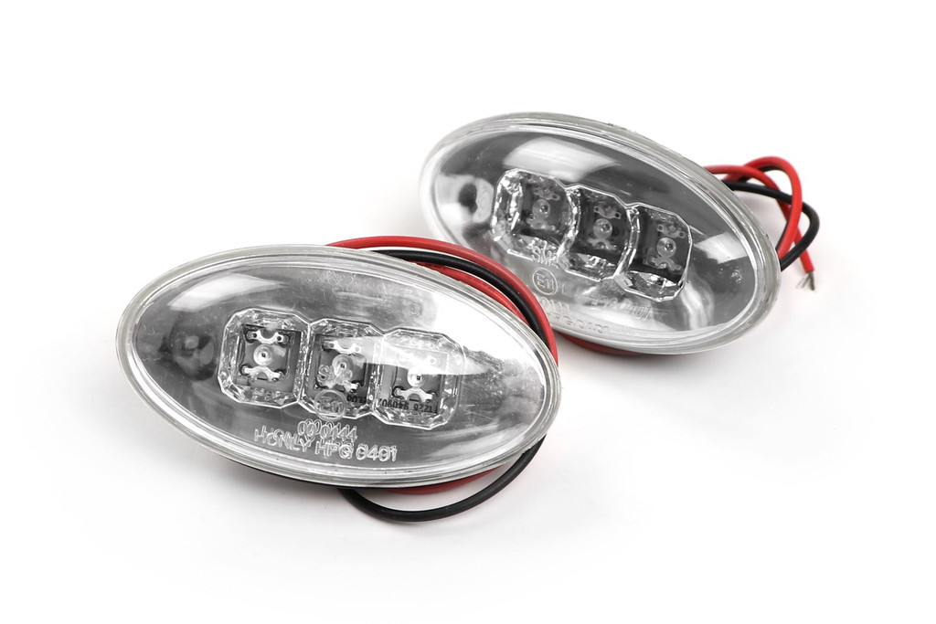 Side indicator set LED crystal clear Peugeot Partner 02-08