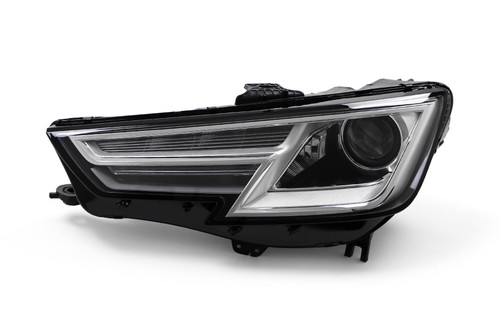 Headlight left chrome Bi-Xenon with cornering Audi A4 15-19