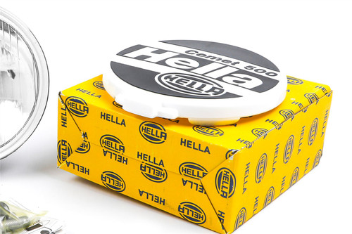 Hella Comet 500 spotlight set of 2 with bulb and cap