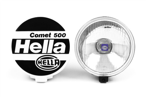 Hella Comet 500 spotlight set of 2 with bulb and cap