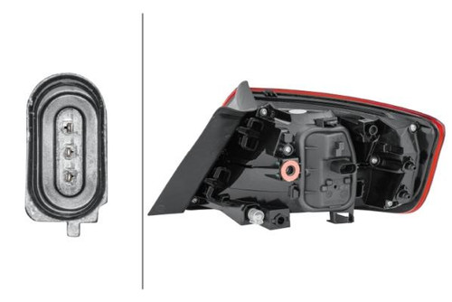 Rear light left outer Audi A3 Sportback 16-19