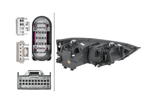 Headlight left Bi-xenon LED DRL Audi A1 15-18