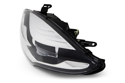 Headlight left black chrome Renault Megane 14-16