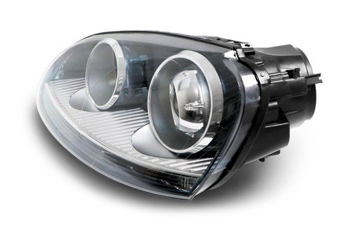 Headlight set projector xenon look black VW Golf MK5 03-07
