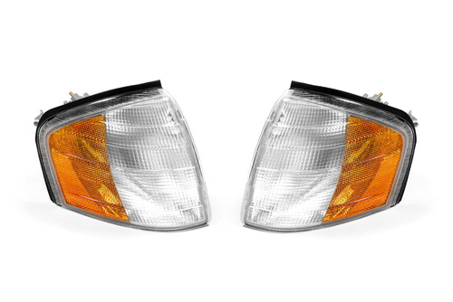 Front indicator set clear orange with marker US Look Mercedes C Class W202 93-99