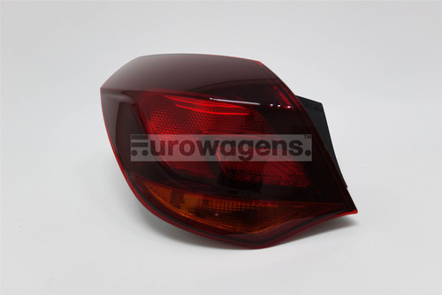 Rear light left dark red Vauxhall Astra J 10-15