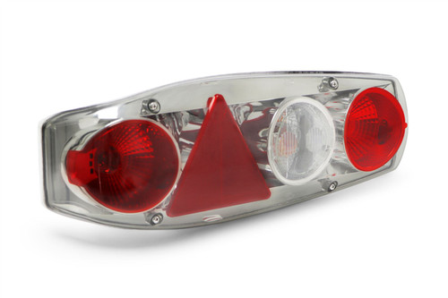 Rear light left smoked triangular reflector Hella Caraluna Swift Chrisma Compass Rallye