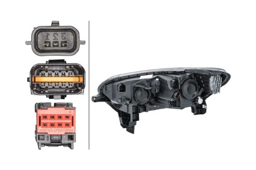 Headlight right Renault Kadjar 15-18