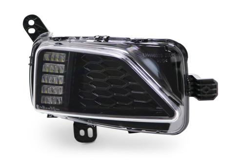 Daytime running light right black Volkswagen Polo 18-