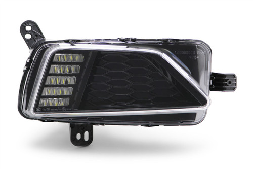Daytime running light right black Volkswagen Polo 18-