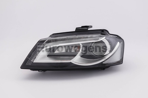 Headlight left bi-xenon LED DRL Audi A3 08-12 LHD