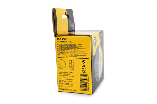 Hella SOS 360 Flashing Warning Strobe Light LED 9V