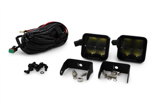 Spot lights set LED Hella BLACK MAGIC Cube kit 3.2" 12/24V 5700K