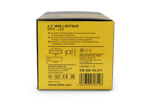 Spot Light LED Hella Black Magic Light Bar 12/24 5700K Long distance 
