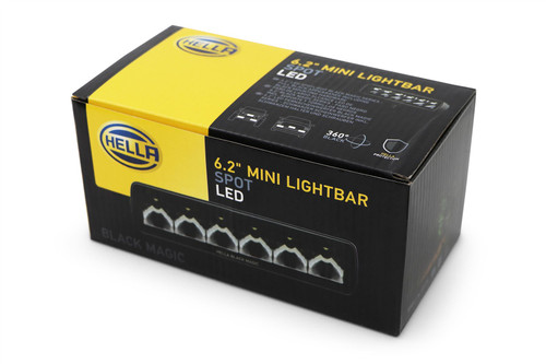 Spot Light LED Hella Black Magic Light Bar 12/24 5700K Long distance
