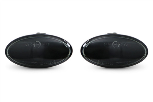 Side indicator set black Citroen C1 14-
