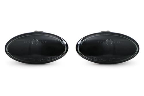 Side indicator set black Peugeot Partner 96-08