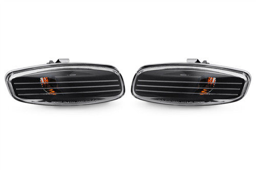 Side indicator set black Peugeot 207 06-13