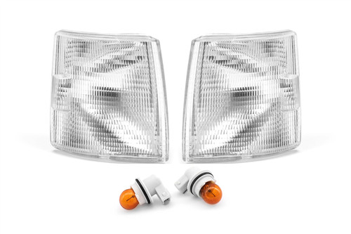 Front indicators set with bulbs clear VW Transporter T4 Caravelle 90-03 