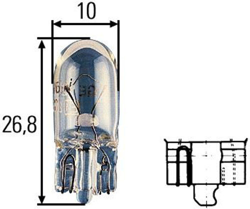 W3W halogen bulb indicator parking light tail light number plate light Heavy Duty range