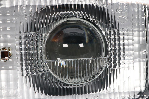 Headlight universal clear right 190mm x 132mm LHD