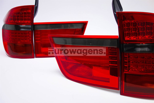 Rear lights set smoked red BMW X5 E70 06-10