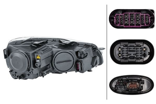 Headlight Bi-xenon with LED cornering left black VW Golf MK6 08-12