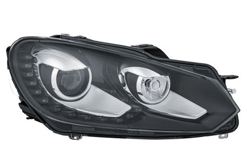 Headlight Bi-xenon with LED cornering right black VW Golf MK6 Estate 09-14