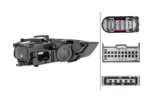 Headlight left Bi-xenon Audi Q3 15-18