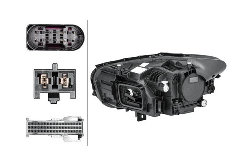 Headlight LED right black Mercedes-Benz B-Class W247 19-