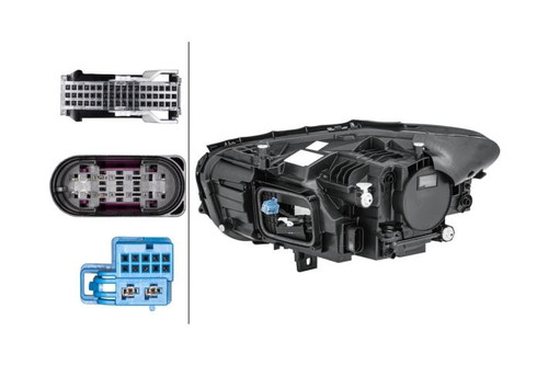 Headlight LED adaptive right black Mercedes-Benz B-Class W247 19-