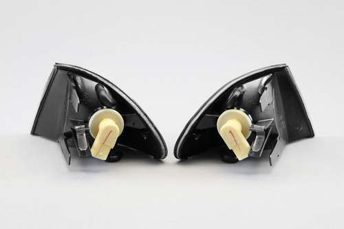 Front indicators set black BMW 3 Series E46 98-01 4/5 door