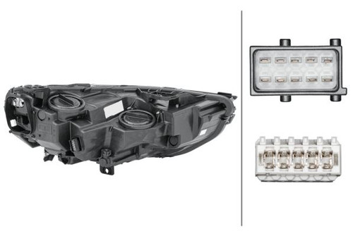 Headlight left black frame Vauxhall Insignia 17-19