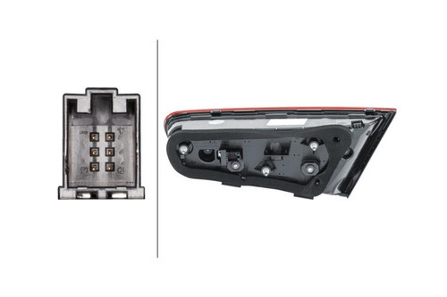 Rear light left Inner LED Audi A3 3 Door 16-19