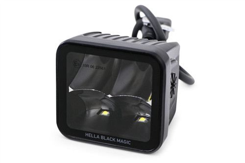 Spot Light set LED Hella Black Magic Cube 12/24V 5700K Long distance